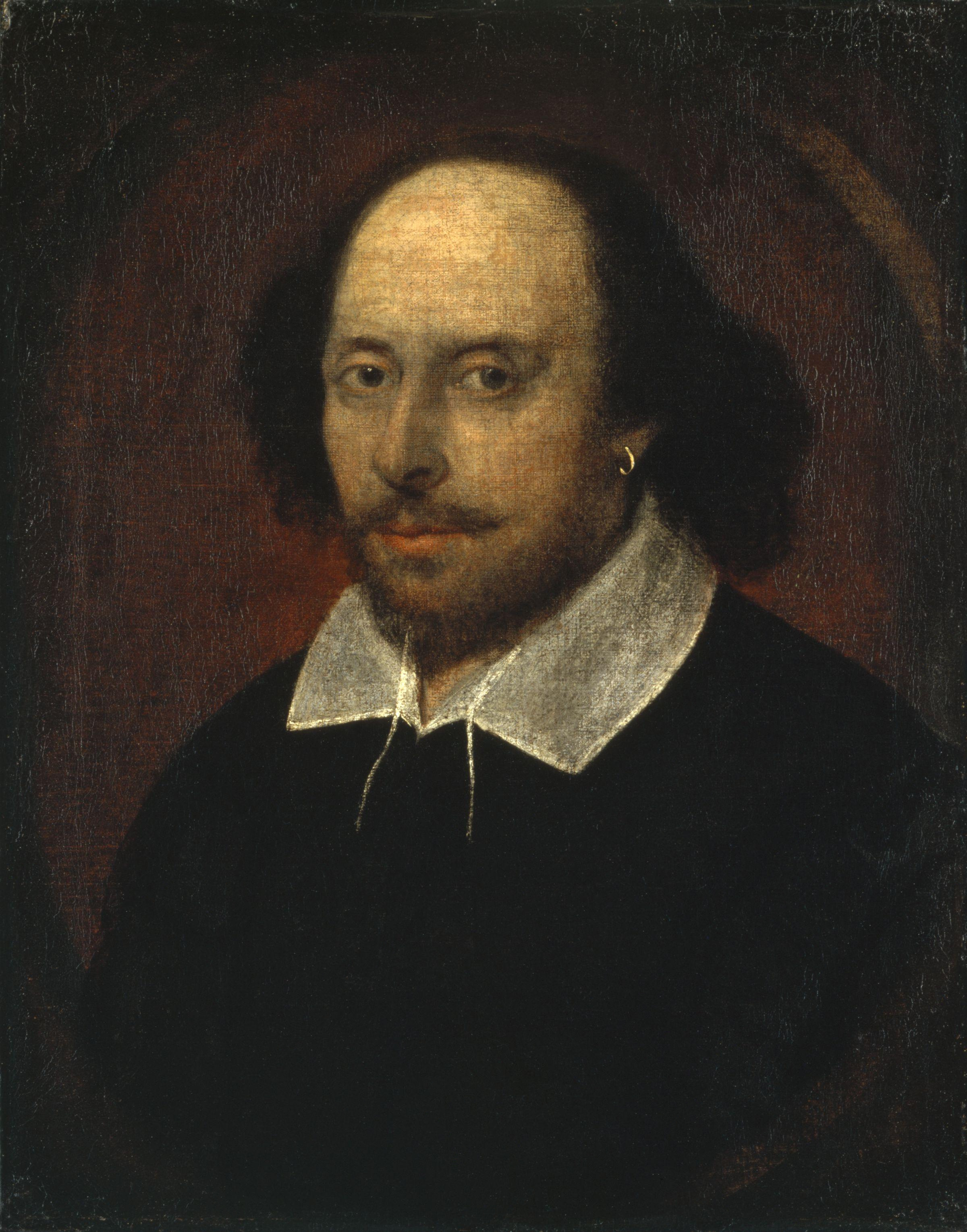 Chandos portrait of William Shakespeare, attributed to John Taylor, c. 1600–1610